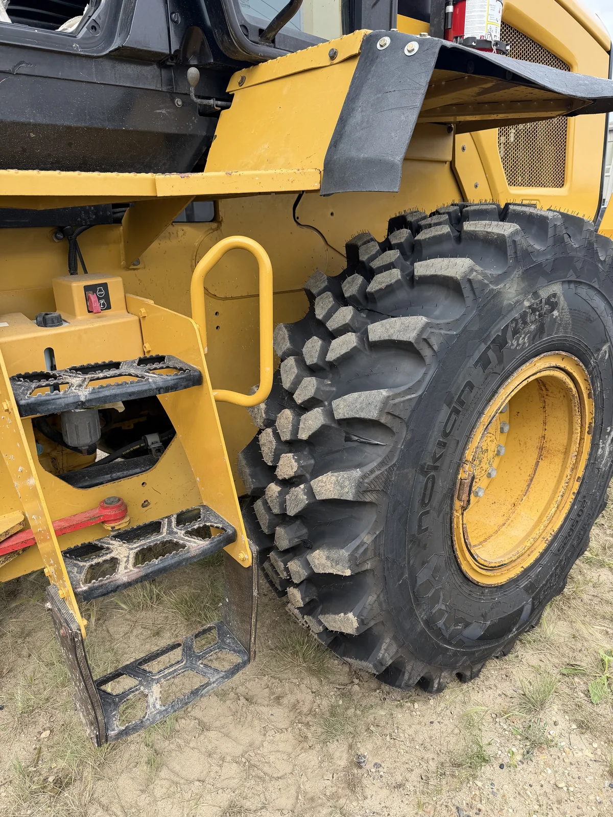 New severe-service tire on DP Rentals loader